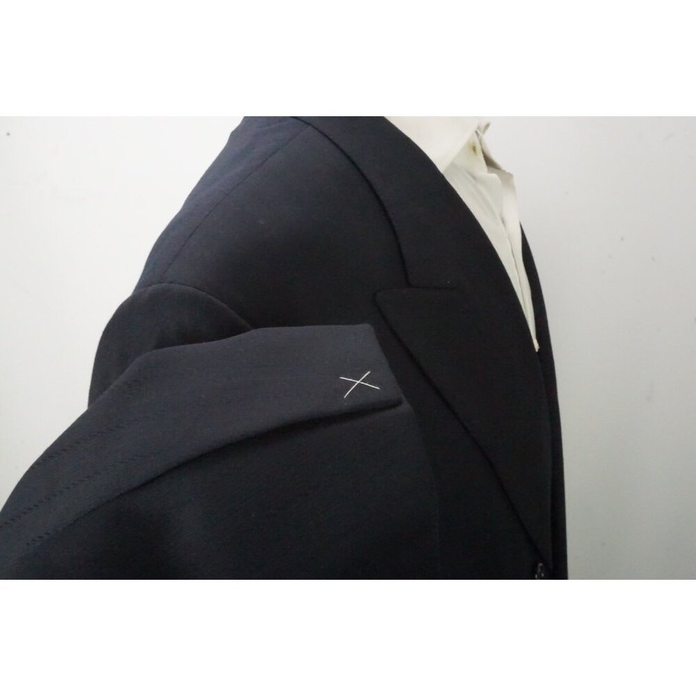 Brioni Plinio Navy Blue Textured 100% Wool Double Breasted Sport Coat Sz 50R NEW - Picture 8 of 13